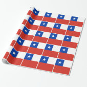 Flagge Chiles Geschenkpapier (Ungerollt)