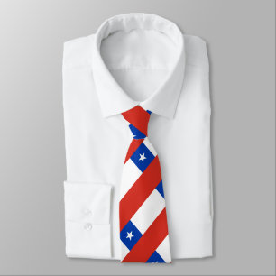 Flagge Chiles Krawatte