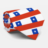 Flagge Chiles Krawatte (Gerollt)