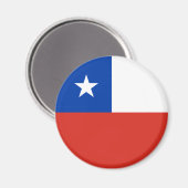 Flagge Chiles Magnet (Vorderseite/Rückseite)