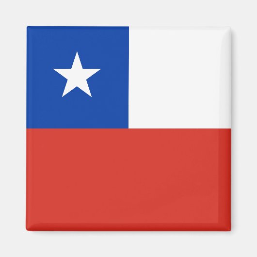 Flagge Chiles Magnet (Vorne)