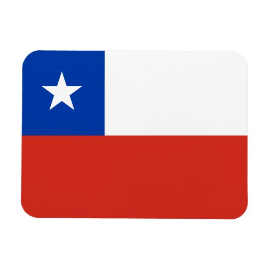 Flagge Chiles Magnet (Horizontal)