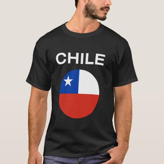 Flagge Chiles Modern T-Shirt (Vorderseite)