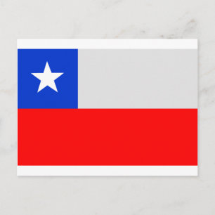 Flagge Chiles Postkarte