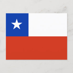 Flagge Chiles Postkarte