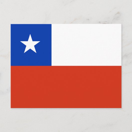 Flagge Chiles Postkarte (Vorderseite)