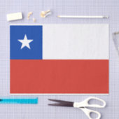 Flagge Chiles Seidenpapier (Handwerk)