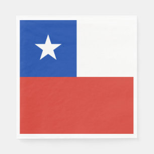 Flagge Chiles Serviette