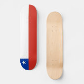 Flagge Chiles Skateboard (Vorderseite)