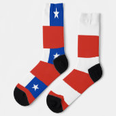 Flagge Chiles Socken (Linkes Detail)