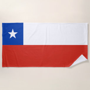 Flagge Chiles Strandtuch