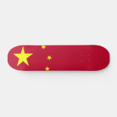 Flagge China Skateboard (Horizontal)