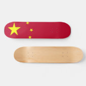 Flagge China Skateboard (Horizontal)