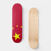 Flagge China Skateboard (Vorderseite)