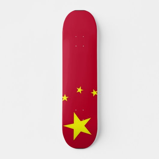 Flagge China Skateboard (Vorne)