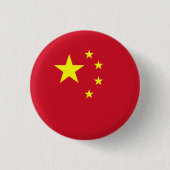 Flagge Chinas Button (Vorderseite)
