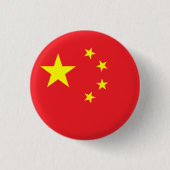 Flagge Chinas Button (Vorderseite)