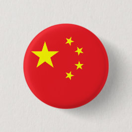Flagge Chinas Button