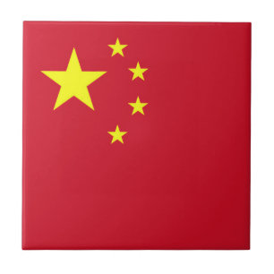 Flagge Chinas Fliese