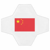 Flagge Chinas Fußball (Flach)