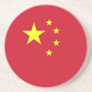 Flagge Chinas Getränkeuntersetzer
