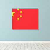 Flagge Chinas Leinwanddruck (Insitu (Holzboden))