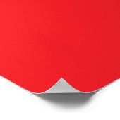 Flagge Chinas Poster (Ecke)
