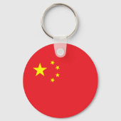Flagge Chinas Schlüsselanhänger (Rückseite)