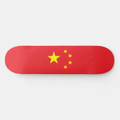 Flagge Chinas Skateboard (Horizontal)
