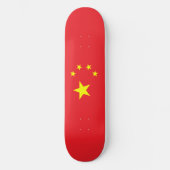 Flagge Chinas Skateboard (Vorderseite)