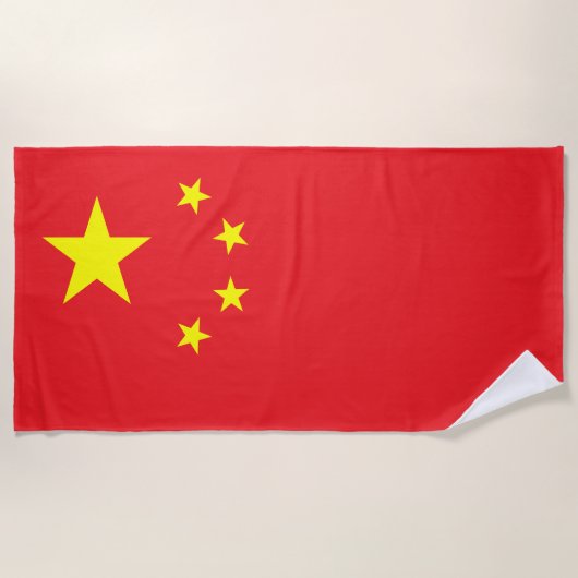 Flagge Chinas Strandtuch (Vorderseite)