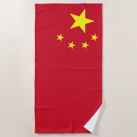 Flagge Chinas Strandtuch (Vorderseite)