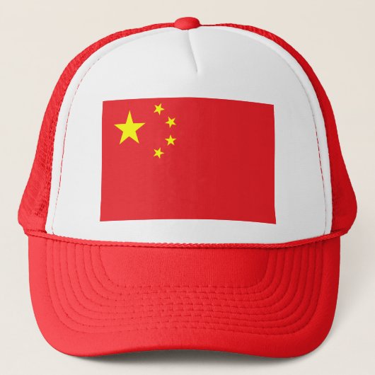 Flagge Chinas Truckerkappe (Vorderseite)