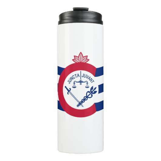 Flagge Cincinnati, Ohio Thermal Tumbler Thermosbecher (Vorderseite)
