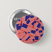 Flagge-Collage Button (Vorne & Hinten)