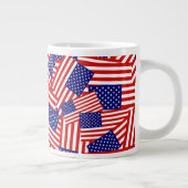 Flagge-Collage Jumbo-Tasse (Rechts)