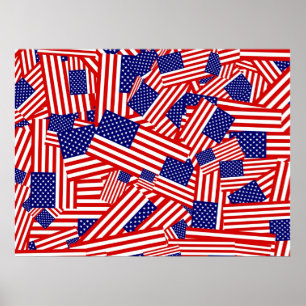 Flagge-Collage Poster