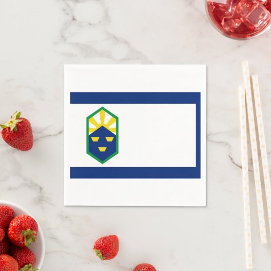 Flagge Colorado Springs, Colorado Serviette (Beispiel)