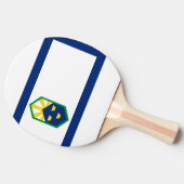 Flagge Colorado Springs, Colorado Tischtennis Schläger (Seitenansicht)