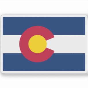 Flagge Colorados Aufkleber