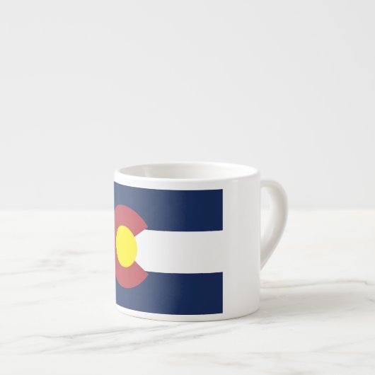 Flagge Colorados Espressotasse (Vorderseite Rechts)