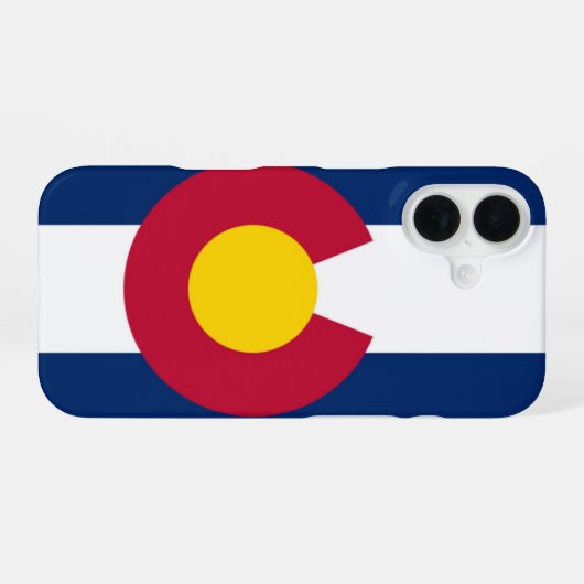 Flagge Colorados iPhone 16 Hülle (Rückseite (Horizontal))
