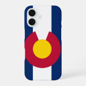 Flagge Colorados iPhone 16 Hülle (Rückseite)