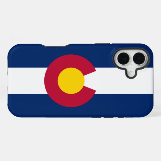 Flagge Colorados iPhone Hülle (Rückseite (Horizontal))
