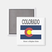 Flagge Colorados Magnet (Vorderseite/Rückseite)