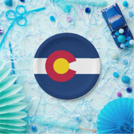 Flagge Colorados Pappteller