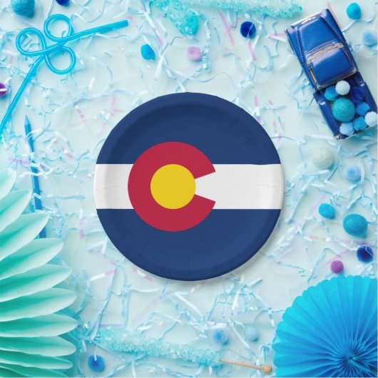 Flagge Colorados Pappteller (Party)
