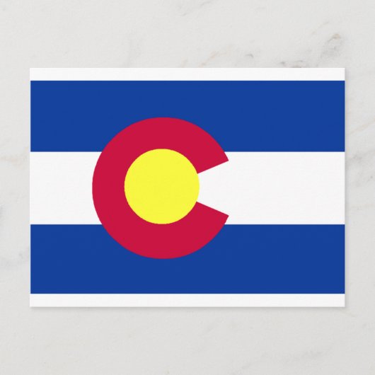 Flagge Colorados Postkarte (Vorderseite)