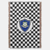 Flagge Connecticut Decke (Vorderseite Vertikal)