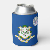 Flagge Connecticut Dosenkühler (Kanne Vorderseite)